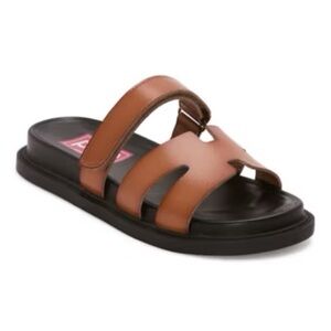 Pop Tan and‎ Black Sandals
